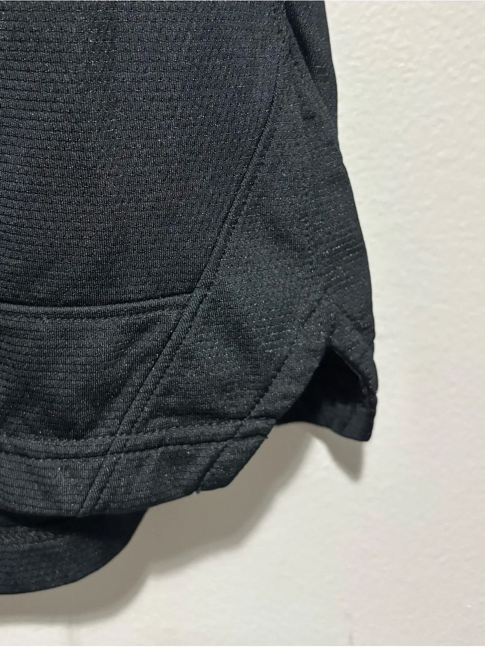 Nike Black Men’s Athletic Shorts with White Swoosh Size S